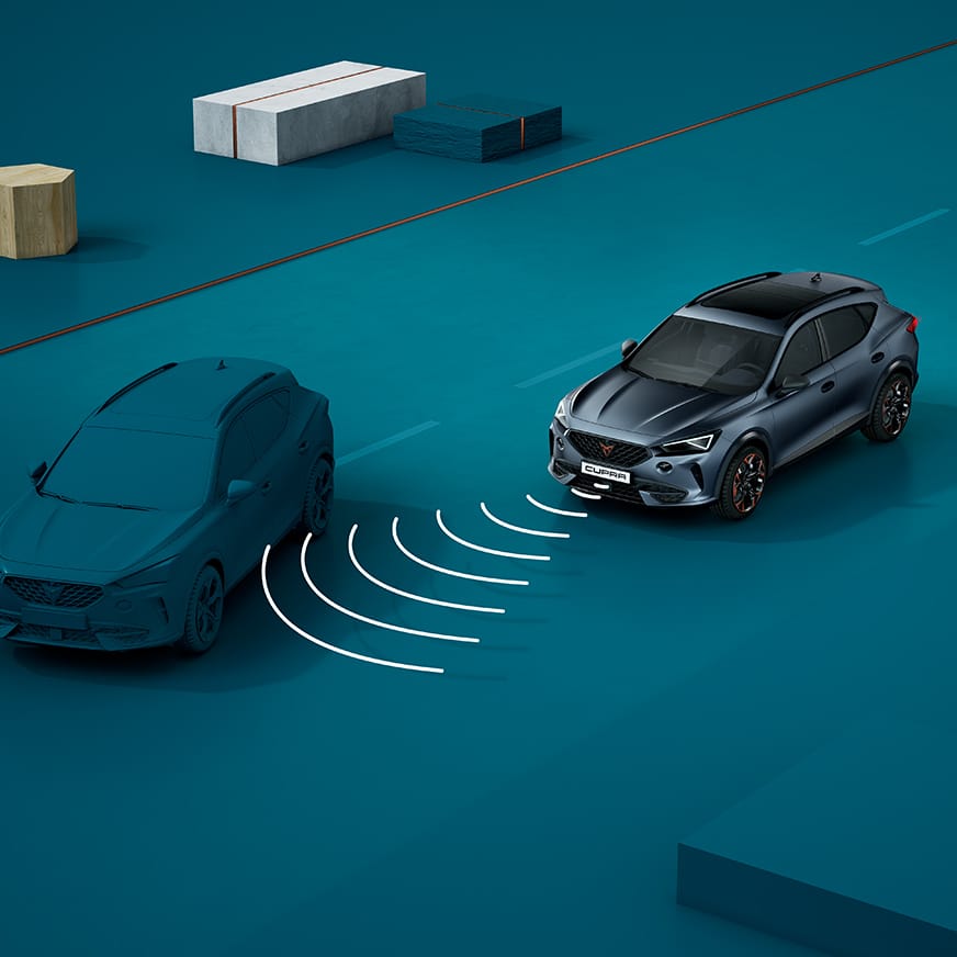 CUPRA PHEV, diagrama de asistente frontal