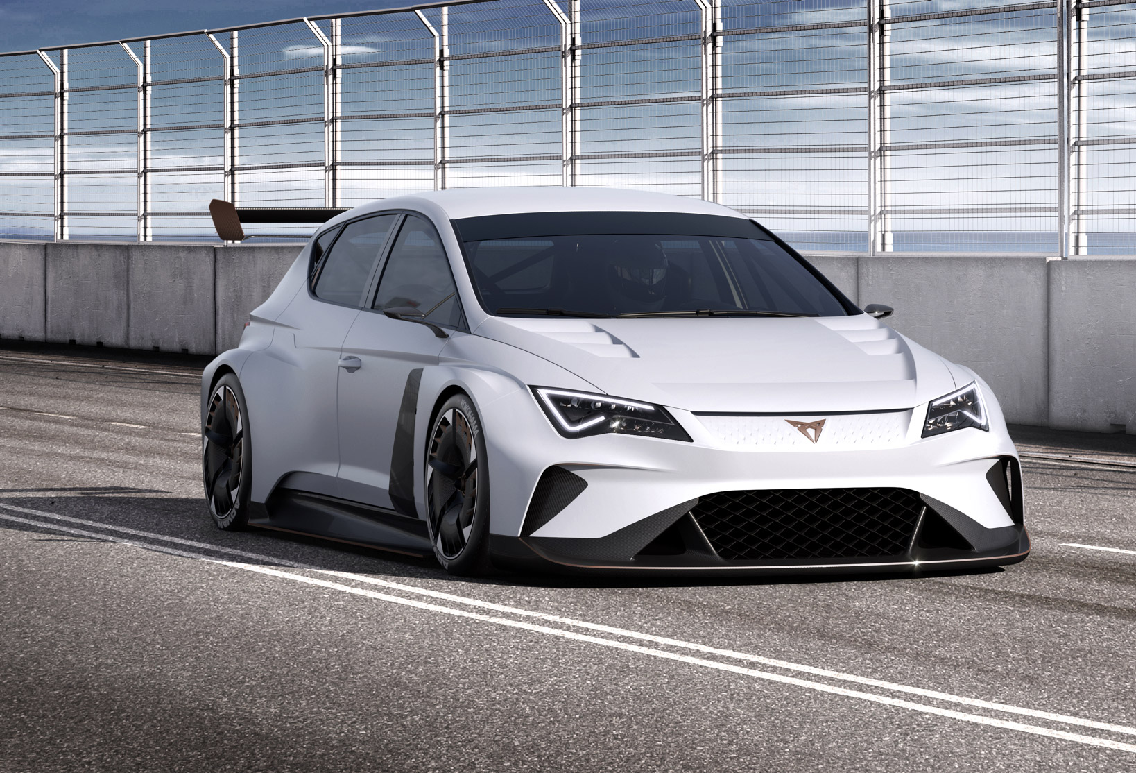 CUPRA e-Racer listo para la competencia.