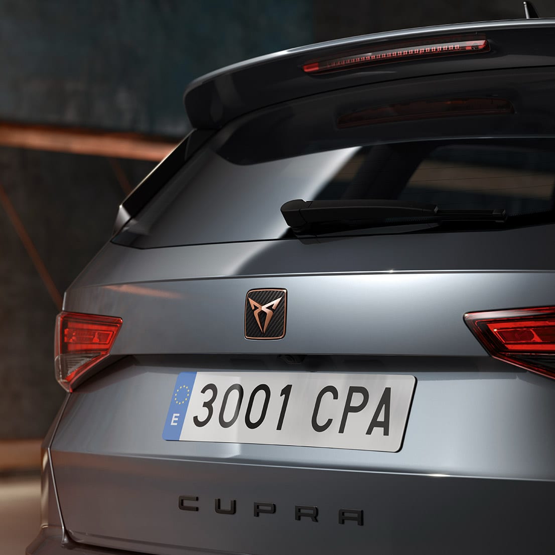 Logo CUPRA Ateca vista trasera